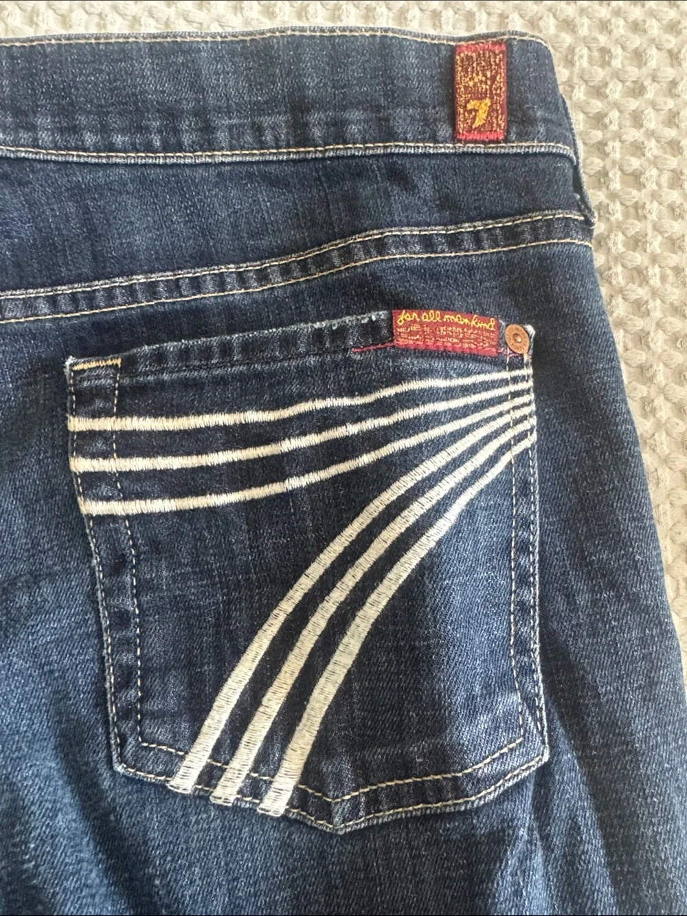 7 For All Mankind Dark Blue DOJO Jeans